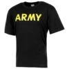 MFH T-Shirt With Army Print Black -Military1st Shop 00253 Army Print Black 01