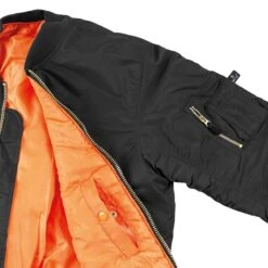 MFH US MA1 Flight Jacket Black -Military1st Shop 03552A MFH US MA1 Flight Jacket Black 03