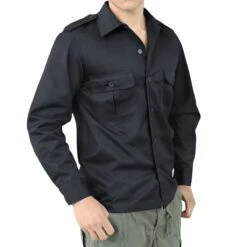 Surplus US Shirt Long Sleeve Navy -Military1st Shop 06 3584 10 surplus us shirt navy 33 1