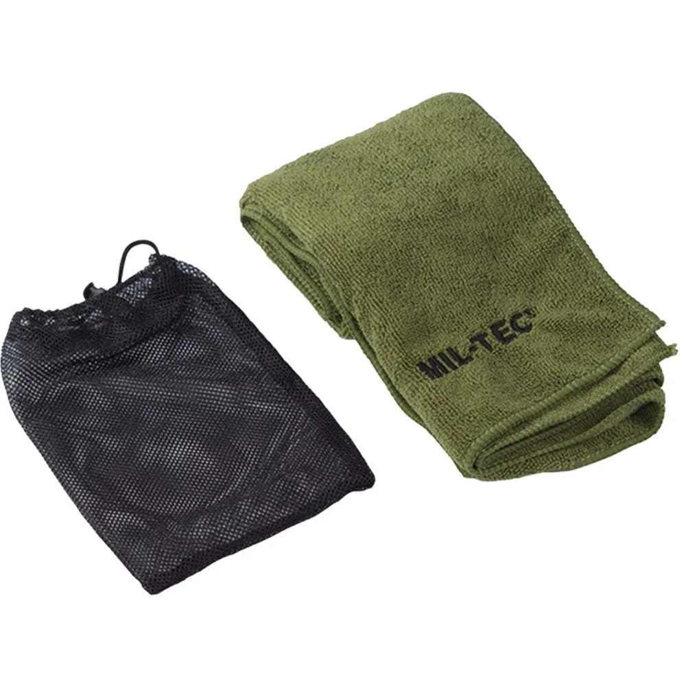 Mil-Tec Microfiber Towel 120cm X 60cm Olive 3 Mil-Tec Microfiber Towel 120cm X 60cm Olive