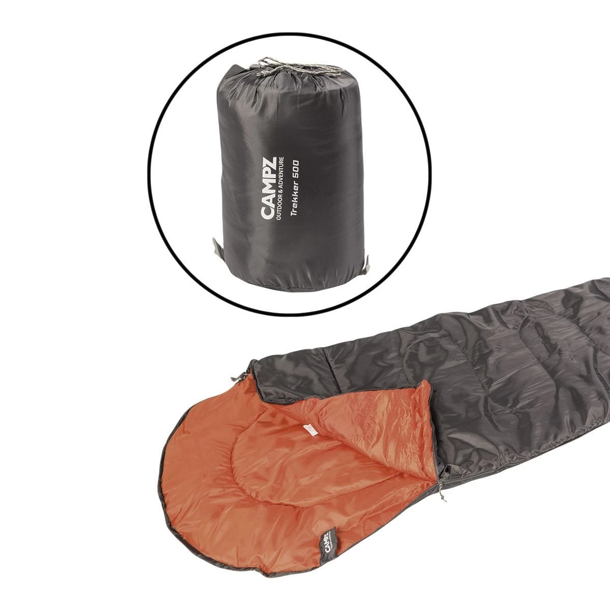 Mil-Tec Campz Mummy Sleeping Bag Trekker 500 3 Mil-Tec Campz Mummy Sleeping Bag Trekker 500