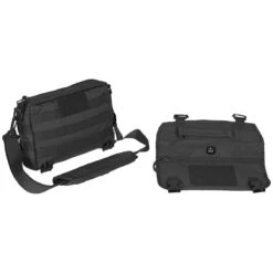 MFH MOLLE Shoulder Bag Padded Straps Black -Military1st Shop 30695A MFH MOLLE Shoulder Bag Padded Straps Black 2