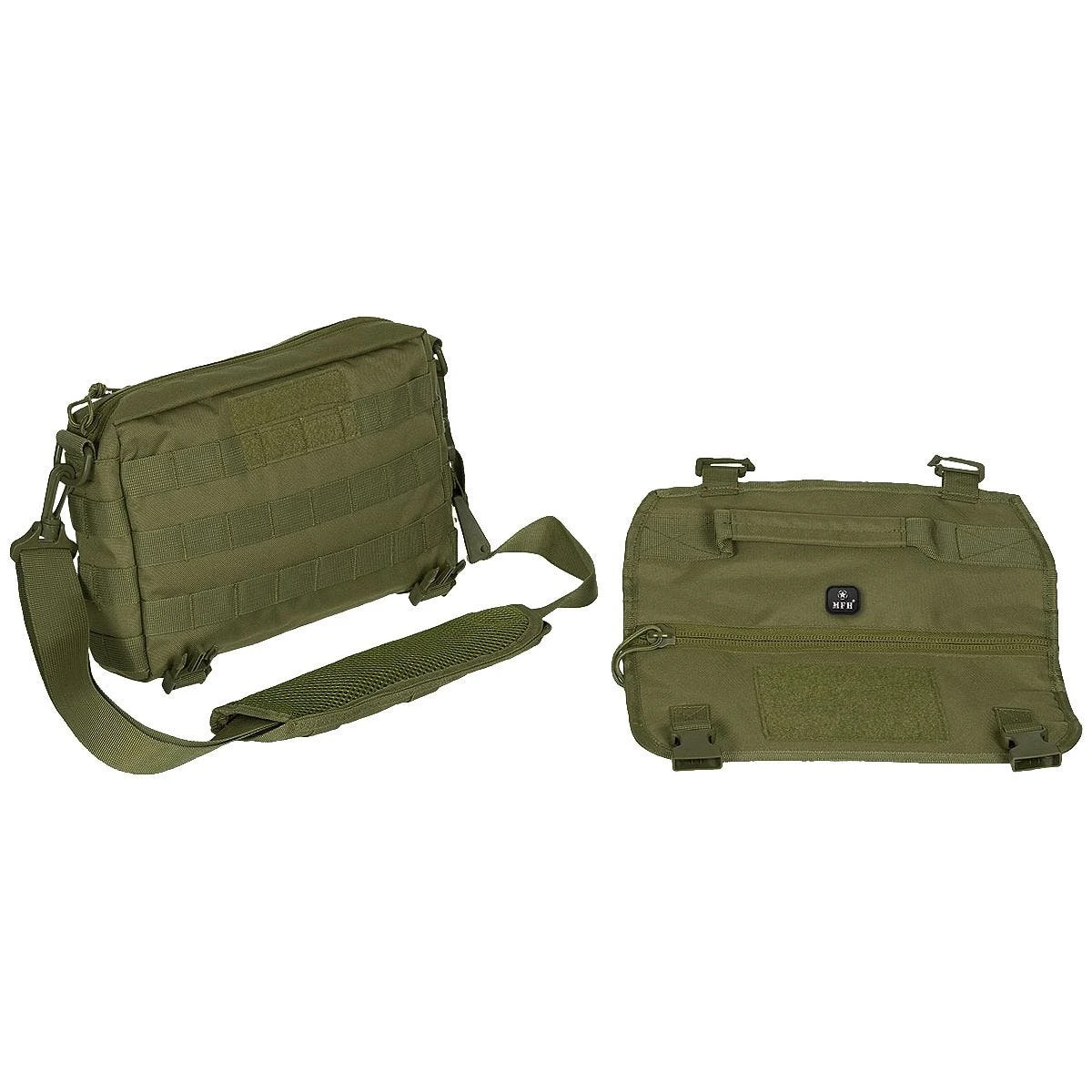 MFH MOLLE Shoulder Bag Padded Straps Olive 4 MFH MOLLE Shoulder Bag Padded Straps Olive - Image 2