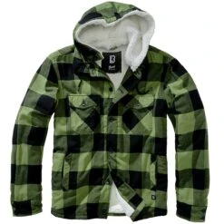 Brandit Lumber Hooded Jacket Black/Olive