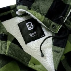 Brandit Lumber Hooded Jacket Black/Olive -Military1st Shop 3172 184 Brandit Lumber Jacket Hooded Black Olive 04