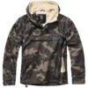 Brandit Windbreaker Sherpa Jacket Dark Camo 1 Brandit Windbreaker Sherpa Jacket Dark Camo -Military1st Shop 3173 4 Brandit Windbreaker Sherpa Jacket Dark Camo 1 2