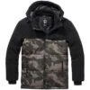 Brandit Jackson Teddyfleece Jacket Black / Dark Camo 1 Brandit Jackson Teddyfleece Jacket Black / Dark Camo -Military1st Shop 3174 227 Brandit Jackson Teddyfleece Jacket Black Dark Camo 2 4