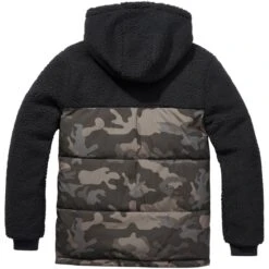 Brandit Jackson Teddyfleece Jacket Black / Dark Camo -Military1st Shop 3174 227 Brandit Jackson Teddyfleece Jacket Black Dark Camo 4 4