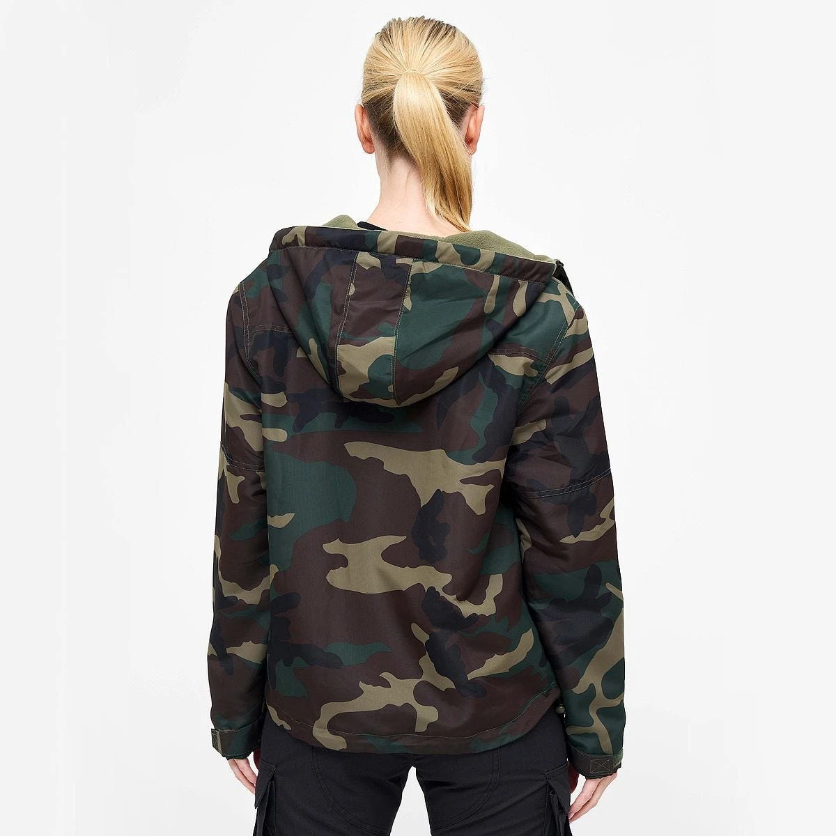 Brandit Ladies Windbreaker Front Zip Woodland 8 Brandit Ladies Windbreaker Front Zip Woodland - Image 6