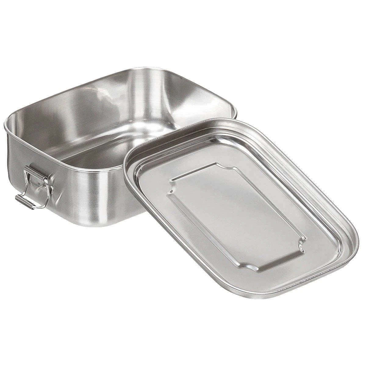 Fox Outdoor Stainless Steel Lunchbox 18x14x6.5cm 4 Fox Outdoor Stainless Steel Lunchbox 18x14x6.5cm - Image 2