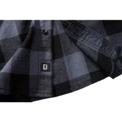 Brandit Half Sleeve Check Shirt Black/Grey -Military1st Shop 4032 28 Brandit Half Sleeve Check Shirt BlackGrey 03