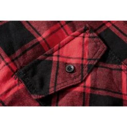 Brandit Half Sleeve Check Shirt Red/Black -Military1st Shop 4032 41 Brandit Half Sleeve Check Shirt RedBlack 03
