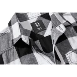 Brandit Half Sleeve Check Shirt White/Black -Military1st Shop 4032 46 Brandit Half Sleeve Check Shirt WhiteBlack 04