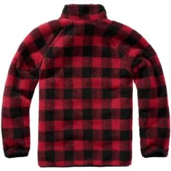Brandit Teddyfleece Troyer Red/Black -Military1st Shop 5022 41 BRANDIT TEDDYFLEECE TROYER RED BLACK 006 3