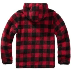 Brandit Teddyfleece Worker Pullover Red/Black -Military1st Shop 5023 41 BRANDIT TEDDYFLEECE RED BLACK 006 6