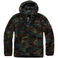 Brandit Teddyfleece Worker Jacket Woodland -Military1st Shop 5024 10 BRANDIT TEDDYFLEECE WOODLAND 005 1