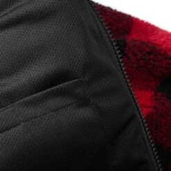 Brandit Teddyfleece Worker Jacket Red/Black -Military1st Shop 5024 41 BRANDIT TEDDYFLEECE RED BLACK 005 2