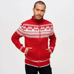 Brandit Cardigan Norweger Red -Military1st Shop 5030 38 Brandit Cardigan Norweger Red 3 2
