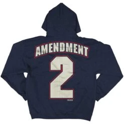 Military1st Shop -Military1st Shop 7.62Design2ndAmendmentFreedomHoodieNavyHeather 2