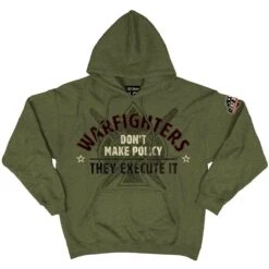 Military1st Shop 32 7.62 Design Warfighters Hoodie Heather Green