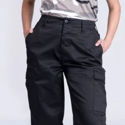 Mil-Tec Ladies Ranger Trousers Black 11 Mil-Tec Ladies Ranger Trousers Black -Military1st Shop BLACK CARGO WOMEN 12 07 05