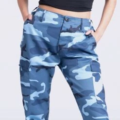 Mil-Tec Ladies Ranger Trousers Skyblue 11 Mil-Tec Ladies Ranger Trousers Skyblue -Military1st Shop BLUE CARGO WOMEN 12 07 05 1