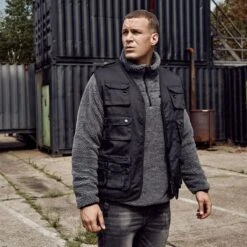 Brandit Hunting Vest Black -Military1st Shop Brandit Hunting Vest Black 3 2