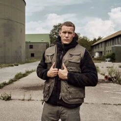 Brandit Hunting Vest Olive -Military1st Shop Brandit Hunting Vest Olive 3 2