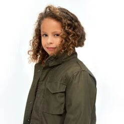 Brandit Kids M-65 Standard Jacket Olive -Military1st Shop Brandit Kids M 65 Standard Jacket Olive 4 1200x1200