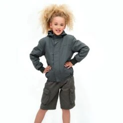 Brandit Kids Windbreaker Front Zip Anthrazit -Military1st Shop Brandit Kids Windbreaker Front Zip Anthrazit 3 1200x1200