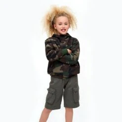 Brandit Kids Windbreaker Front Zip Woodland -Military1st Shop Brandit Kids Windbreaker Front ZipWoodland 3 1200x1200