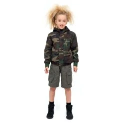 Brandit Kids Windbreaker Front Zip Woodland -Military1st Shop Brandit Kids Windbreaker Front ZipWoodland 4 1200x1200