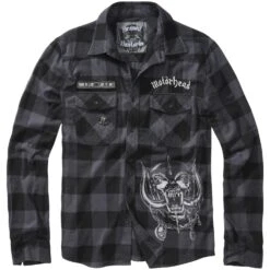 Brandit Motörhead Checkshirt Black-Grey