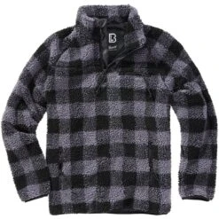 Brandit Teddyfleece Troyer Black/Grey -Military1st Shop Brandit Teddyfleece Troyer Black Grey 22 3 1200x1200 6