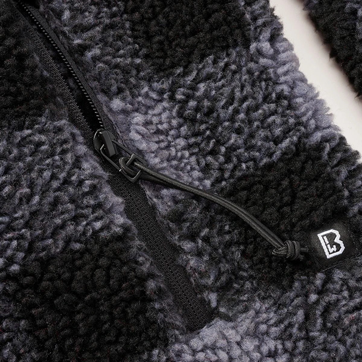 Brandit Teddyfleece Worker Jacket Black/Grey 6 Brandit Teddyfleece Worker Jacket Black/Grey - Image 4