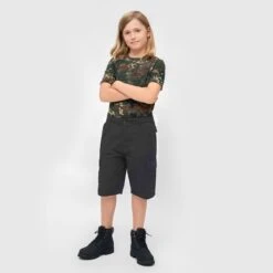 Brandit Kids BDU Shorts Black -Military1st Shop BranditKidsBDUShortsBlack 3 1200x1200