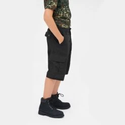 Brandit Kids BDU Shorts Black -Military1st Shop BranditKidsBDUShortsBlack 4 1200x1200
