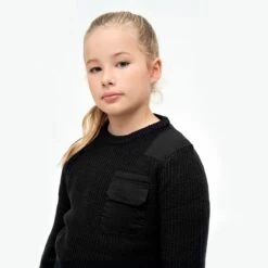 Brandit Kids BW Pullover Black -Military1st Shop BranditKidsBWPulloverBlack 3 1200x1200