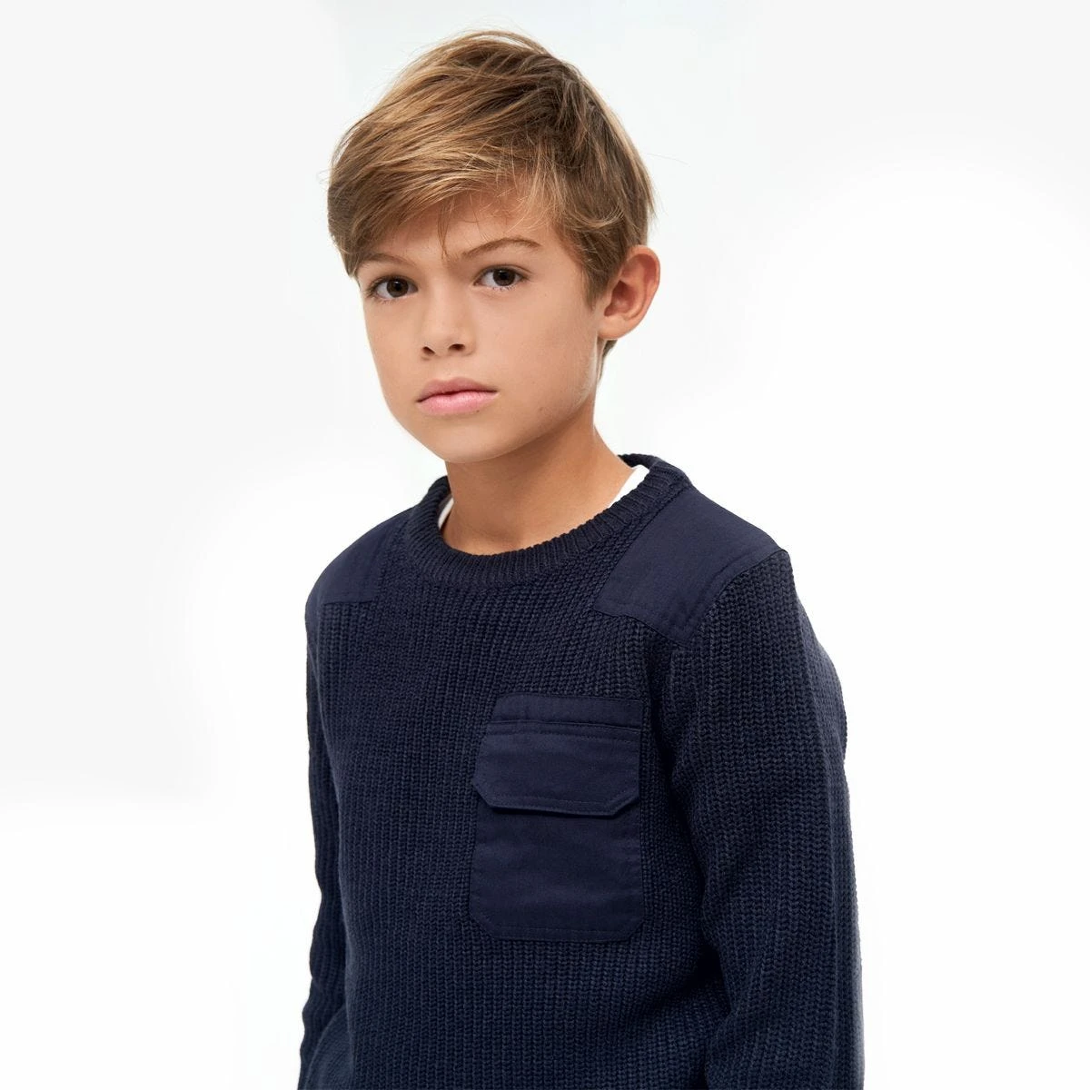 Brandit Kids BW Pullover Navy 5 Brandit Kids BW Pullover Navy - Image 3