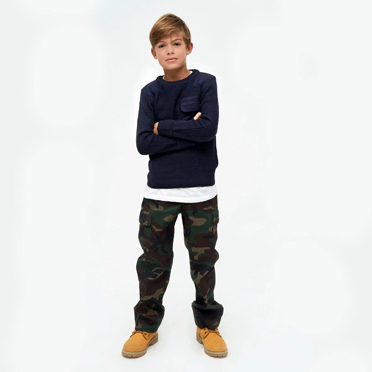 Brandit Kids BW Pullover Navy 6 Brandit Kids BW Pullover Navy - Image 4