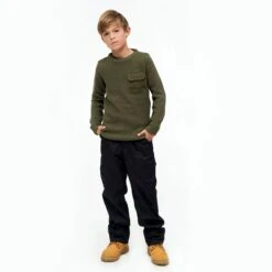Brandit Kids BW Pullover Olive -Military1st Shop BranditKidsBWPulloverOlive 4 1200x1200