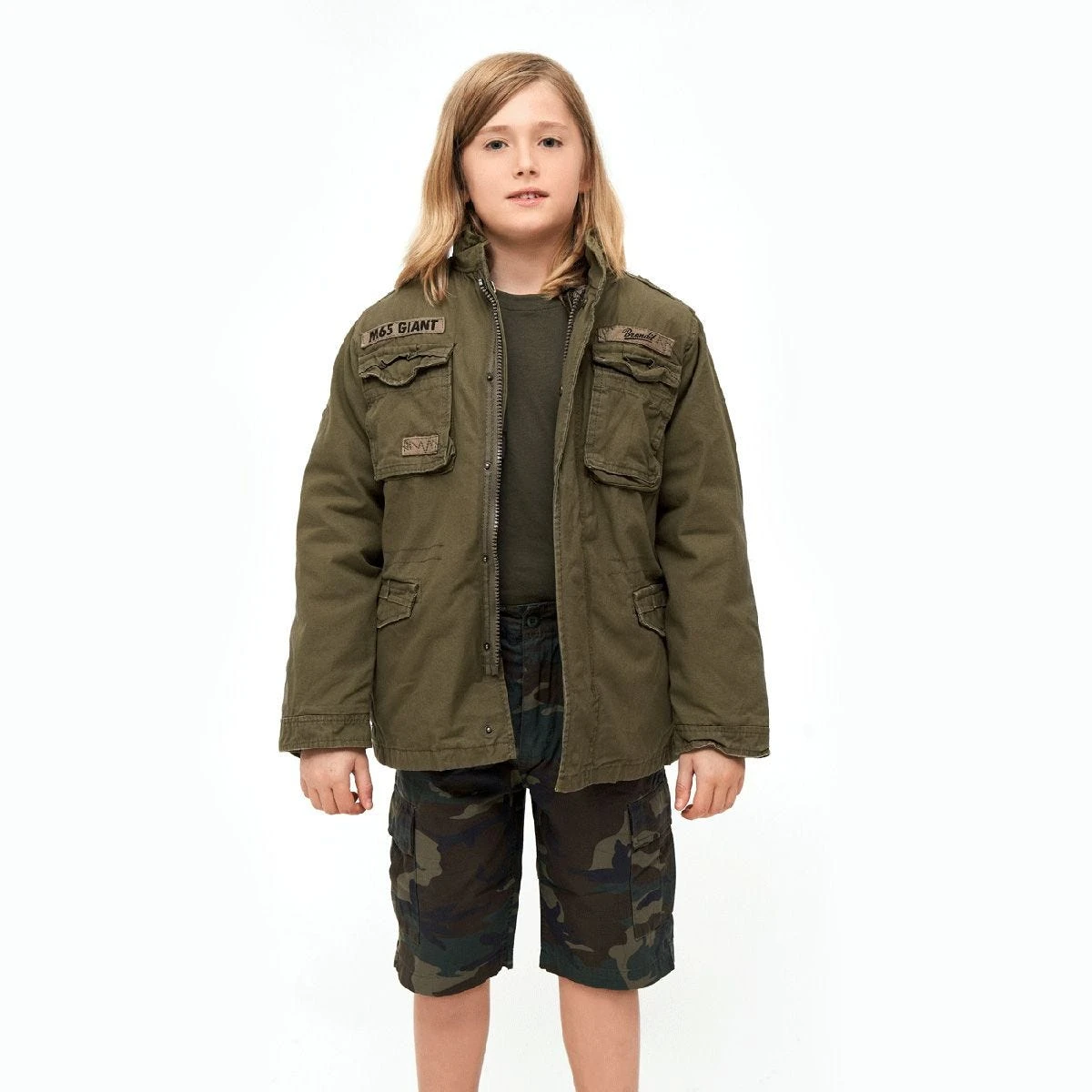Brandit Kids M-65 Giant Jacket Olive 5 Brandit Kids M-65 Giant Jacket Olive - Image 3