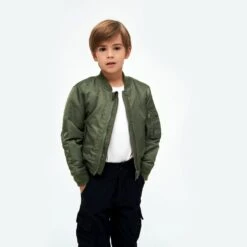 Brandit Kids MA1 Jacket Olive 7 Brandit Kids MA1 Jacket Olive -Military1st Shop BranditKidsMA1JacketOlive 3 1200x1200