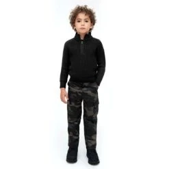 Brandit Kids Marine Pullover Troyer Black -Military1st Shop BranditKidsMarinePulloverTroyerBlack 4 1200x1200