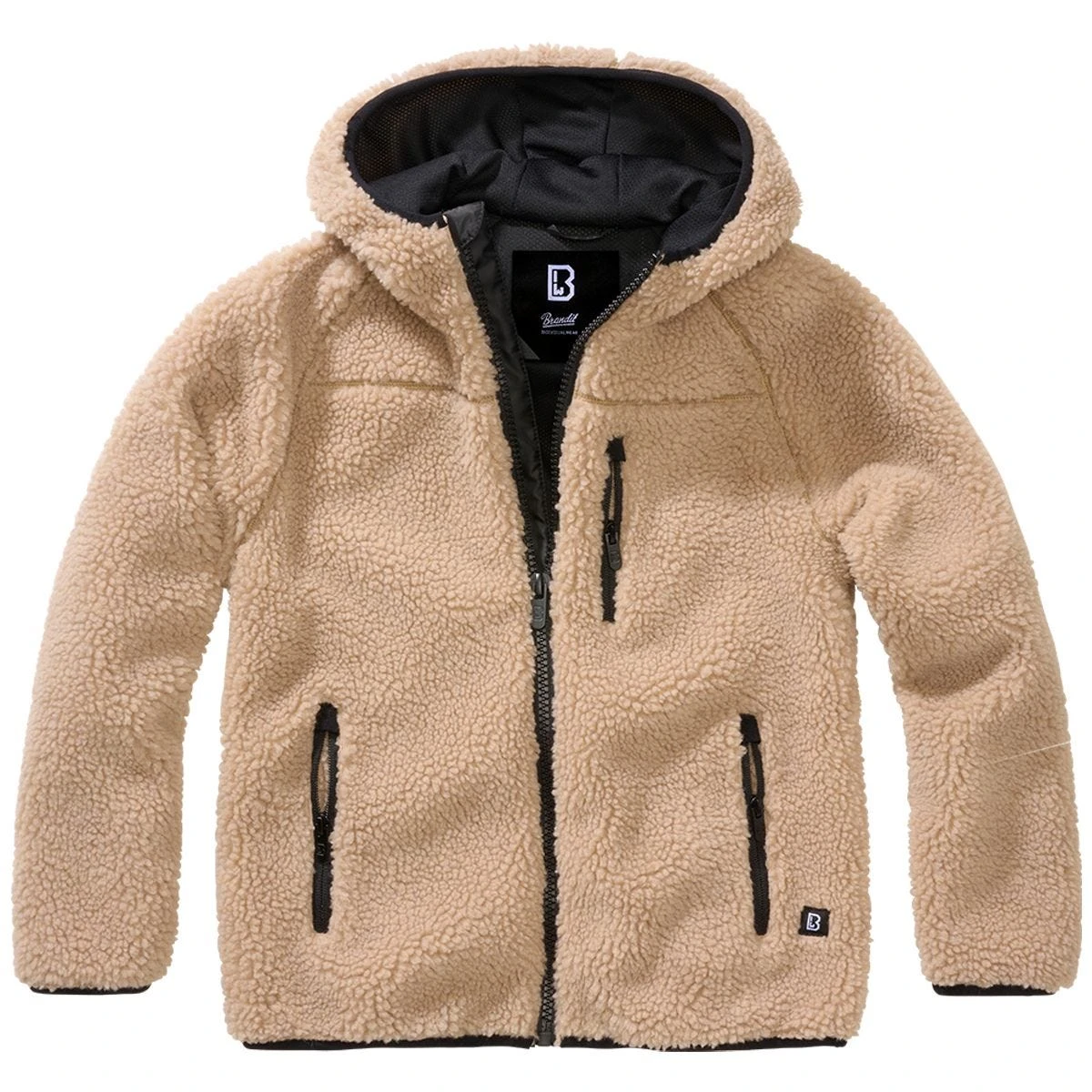 Brandit Kids Teddyfleece Hooded Jacket Camel 3 Brandit Kids Teddyfleece Hooded Jacket Camel