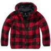 Brandit Kids Teddyfleece Hooded Jacket Red/Black -Military1st Shop BranditKidsTeddyfleeceHoodedJacketRed Black 1 1200x1200 1