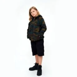 Brandit Kids Teddyfleece Hooded Jacket Woodland -Military1st Shop BranditKidsTeddyfleeceHoodedJacketWoodland 4 1200x1200 1