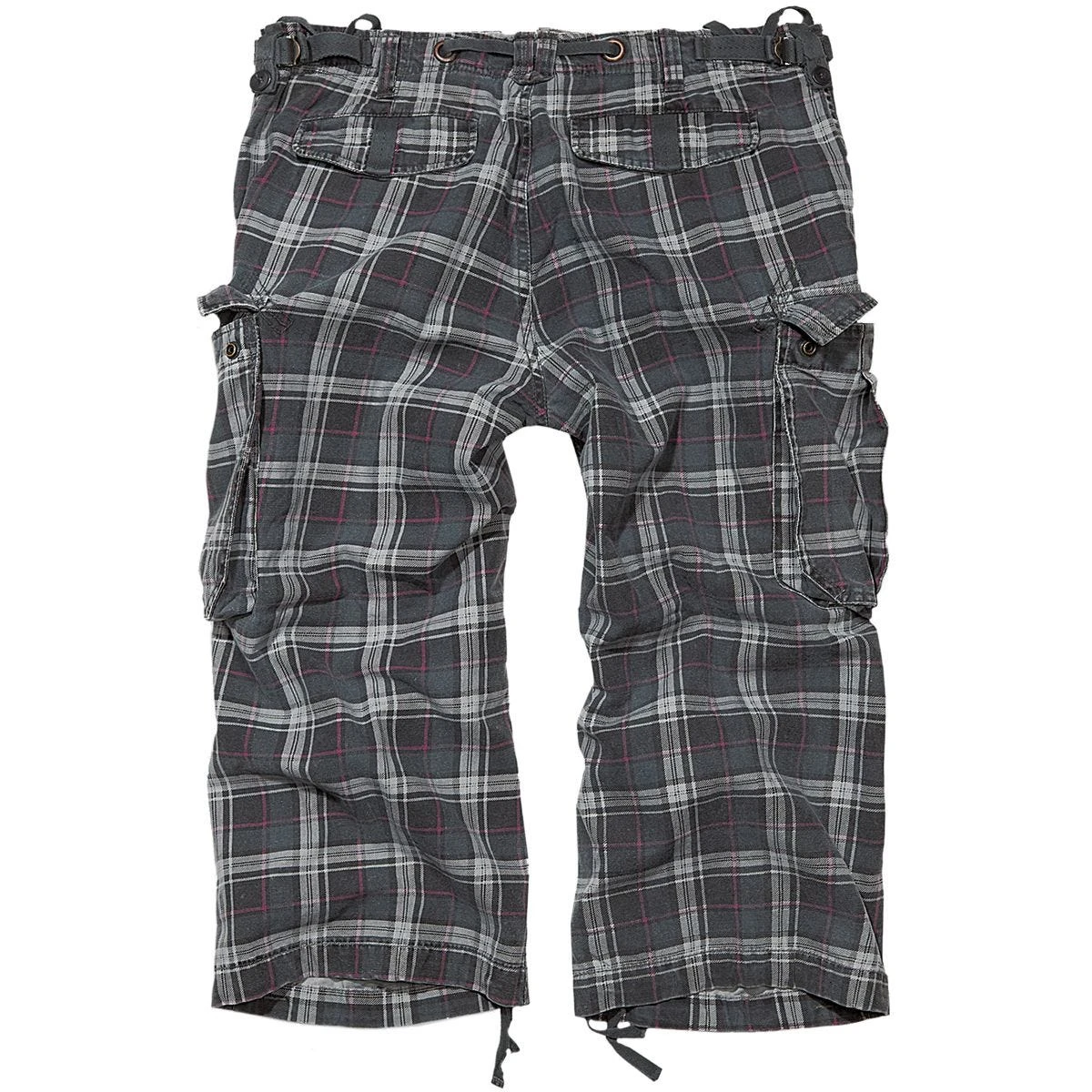 Brandit Industry Vintage 3/4 Shorts Dark Grey / Purple 4 Brandit Industry Vintage 3/4 Shorts Dark Grey / Purple - Image 2