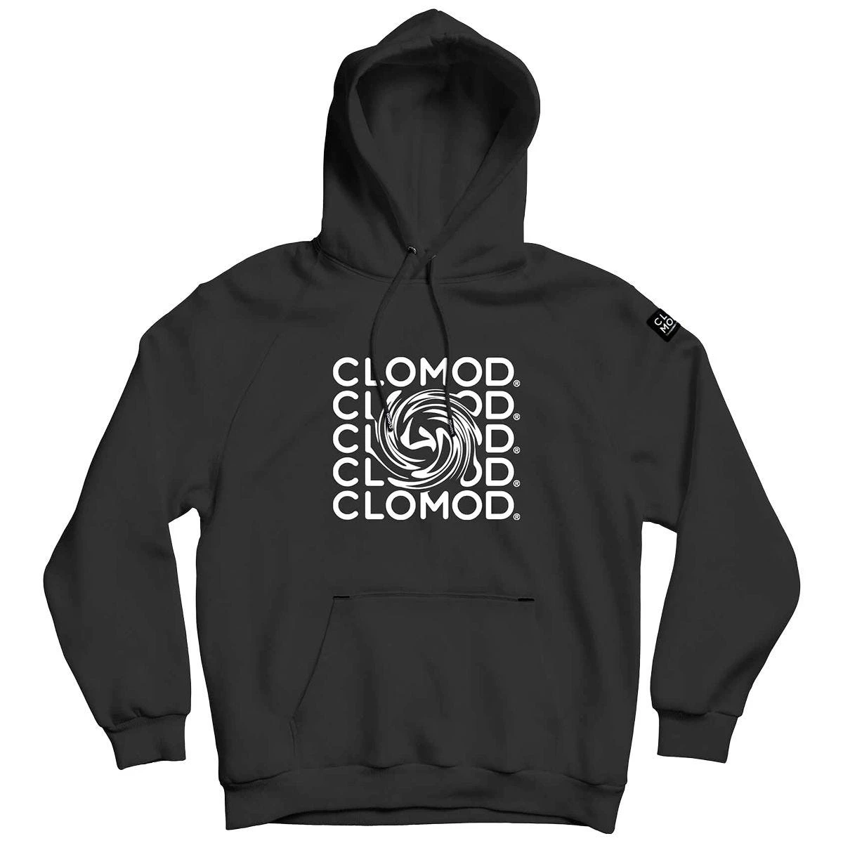 CLOMOD Hoodie "Twirl" Black 3 CLOMOD Hoodie "Twirl" Black