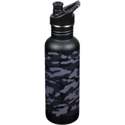 Klean Kanteen Classic 800ml Bottle Sport Cap Black Camo -Military1st Shop Classic Black Camo 02